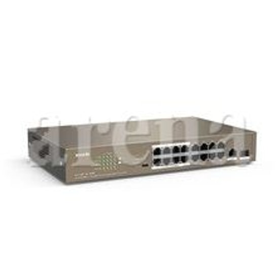 Tenda TEF1118P-16-150W 16 Port 10/100 Switch - 150W PoE, 1 SFP Slot, Rackmount, Metal Kasa, Yönetilemez Ağ Anahtarı