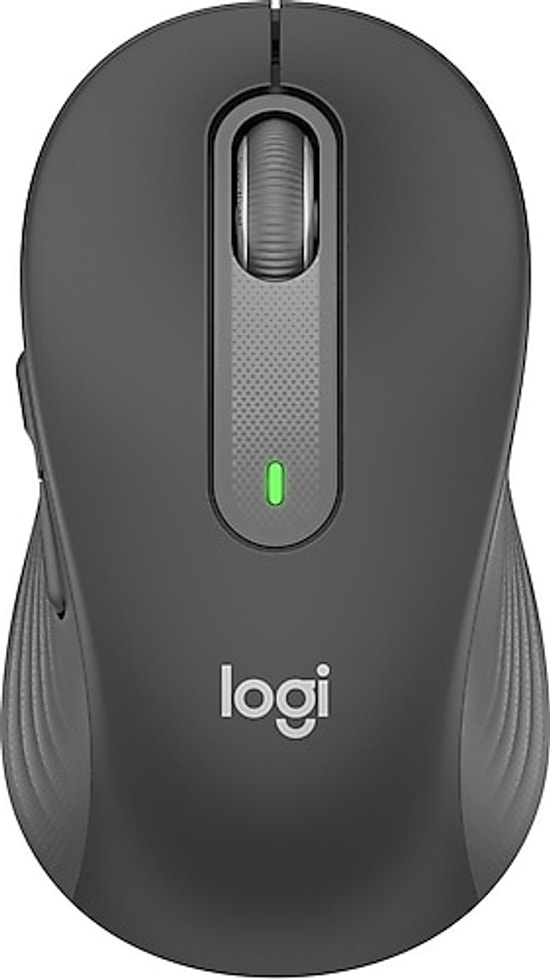 Logitech M650 Signature Siyah Kablosuz Mouse (910-006274) - Bluetooth, 4000 DPI, 5 Tuşlu, Kurumsal Seri, SmartWheel