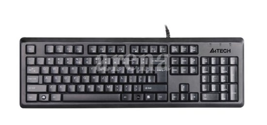 A4 Tech KR-92-SIYAH Q Türkçe USB Siyah - Klavye Multimedya Tuşlu, Ergonomik, Sessiz ve Suya Dayanıklı Klavye