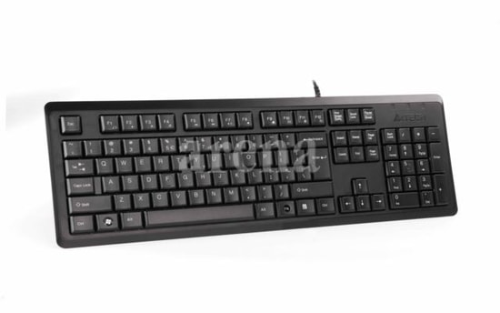 A4 Tech KR-92-SIYAH Q Türkçe USB Siyah - Klavye Multimedya Tuşlu, Ergonomik, Sessiz ve Suya Dayanıklı Klavye