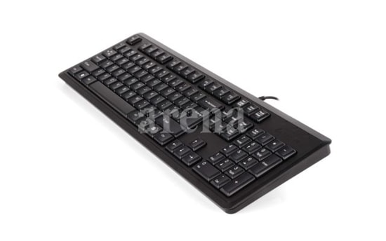 A4 Tech KR-92-SIYAH Q Türkçe USB Siyah - Klavye Multimedya Tuşlu, Ergonomik, Sessiz ve Suya Dayanıklı Klavye