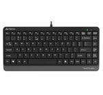 A4 Tech Fstyler FK11 Türkçe Q USB Kablolu Mini Q TR Gri Multimedya Klavye - Slim Tasarım, 150cm USB A Kablolu