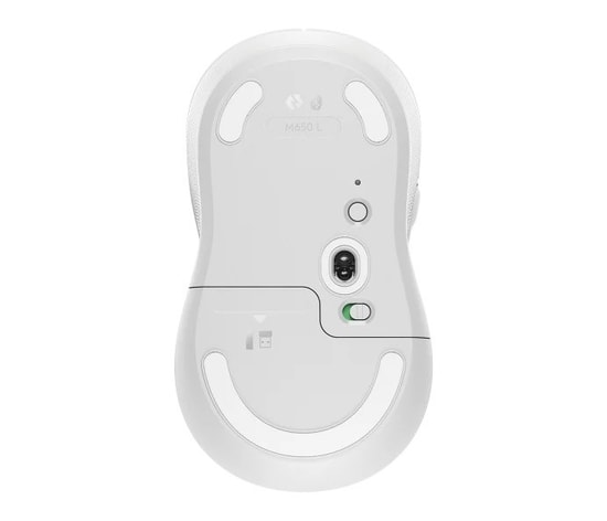 Logitech M650 L Beyaz Kablosuz Optik Mouse (910-006238) - 4000 DPI, Büyük Boy Ergonomik Tasarım, SmartWheel
