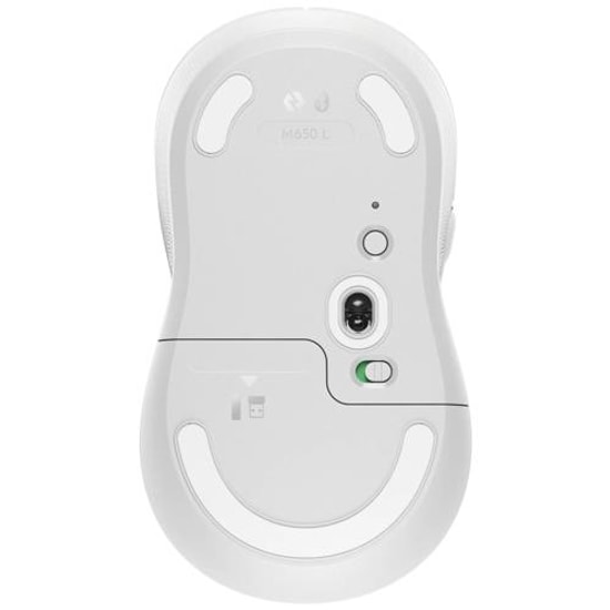 Logitech M650 L Beyaz Kablosuz Optik Mouse (910-006238) - 4000 DPI, Büyük Boy Ergonomik Tasarım, SmartWheel