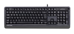 A4 Tech FK10-F USB  Kablolu Türkçe F Düzen Gri Multimedya Klavye - Ergonomik Tasarım, Hızlı Tepki Süresi