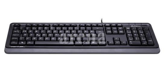 A4 Tech FK10-F USB  Kablolu Türkçe F Düzen Gri Multimedya Klavye - Ergonomik Tasarım, Hızlı Tepki Süresi