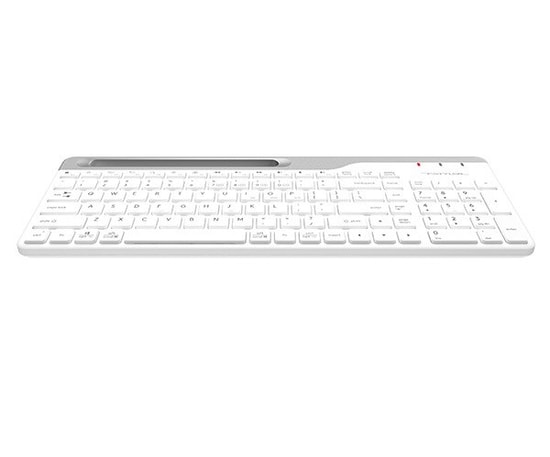 A4 Tech Fstyler FBK25-B Kablosuz Beyaz Bluetooth Multimedya Klavye - Türkçe Q Düzen, Çift Bağlantı, Pil Göstergesi