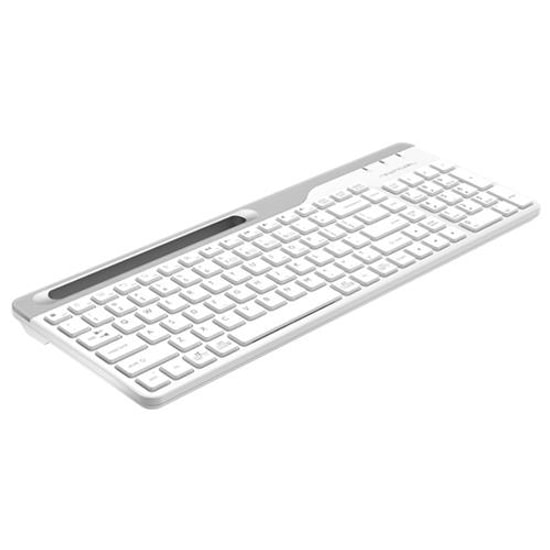 A4 Tech Fstyler FBK25-B Kablosuz Beyaz Bluetooth Multimedya Klavye - Türkçe Q Düzen, Çift Bağlantı, Pil Göstergesi