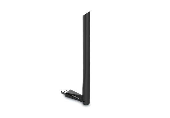 TP-Link Mercusys MU6H AC650 650Mbps Dual Band USB Ağ Adaptörü - WiFi 5, 5dBi Harici Anten, 2.4/5 GHz, Tak Çalıştır