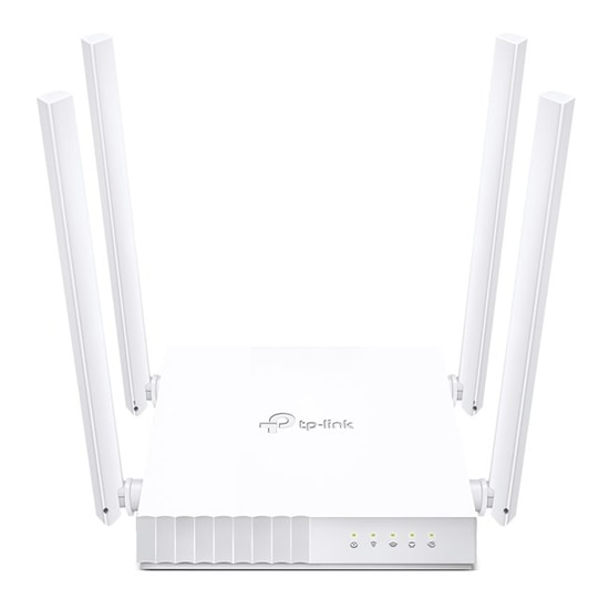 TP-Link Archer C24 AC750 Çift Bantlı WiFi Router - WiFi 5, 4 Antenli, 4 Port 100Mbs, WAN, Uzaktan Yönetim, QoS Desteği