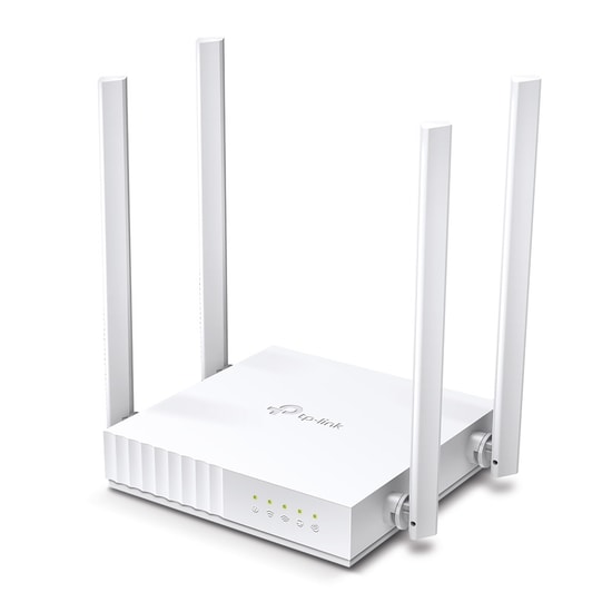 TP-Link Archer C24 AC750 Çift Bantlı WiFi Router - WiFi 5, 4 Antenli, 4 Port 100Mbs, WAN, Uzaktan Yönetim, QoS Desteği