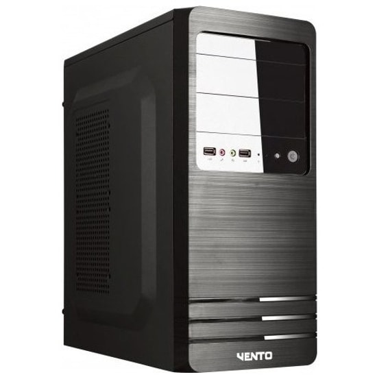 Vento VS114F 350W Peak (300W Gerçek) ATX Bilgisayar Kasası - 2xUSB 2.0, 2x3.5" HDD, 2x80mm Fan, Toz Filtreli, Siyah Kasa