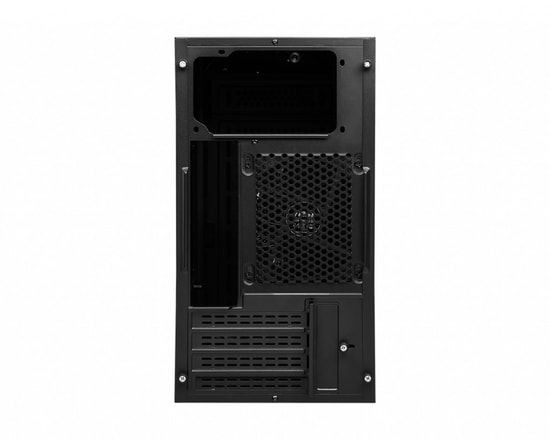 MSI MAG SHIELD M301 Siyah Micro ATX Oyuncu Kasası - 1x120mm Fan, 3 Fan Kapasitesi, 1x2.5", 1x3.5" Disk Yuvası, USB 3.2