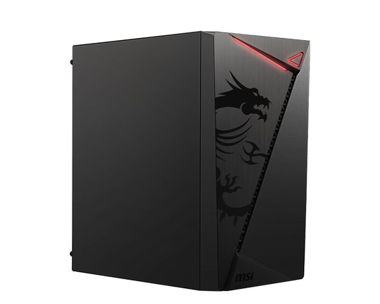 MSI MAG SHIELD M301 Siyah Micro ATX Oyuncu Kasası - 1x120mm Fan, 3 Fan Kapasitesi, 1x2.5", 1x3.5" Disk Yuvası, USB 3.2