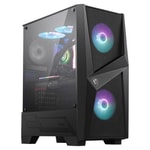 MSI MAG Forge 100R ATX Mid Tower Gaming Bilgisayar Kasası - Temperli Cam, 2x ARGB Led Fan, 1x120mm Fan, USB 3.2