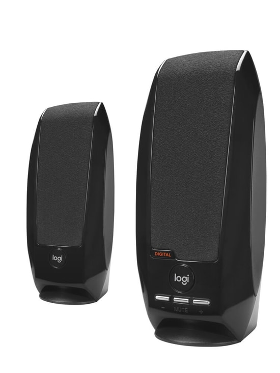 Logitech S150 Siyah USB Kablolu Stereo 1+1 Hoparlör (980-000029) - 2.4W RMS, LED Işıklı Gösterge, Sessize Alma Tuşu