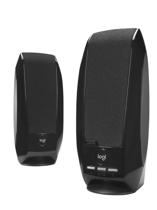 Logitech S150 Siyah USB Kablolu Stereo 1+1 Hoparlör (980-000029) - 2.4W RMS, LED Işıklı Gösterge, Sessize Alma Tuşu
