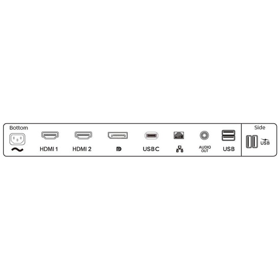 Philips 279P1/00 27" 4K UHD IPS Monitör: 4ms, 60hz, HDMI, DP, Type-C, 90W PD, 3W Hoparlör, W-LED, USB-C Hub, SmartImage