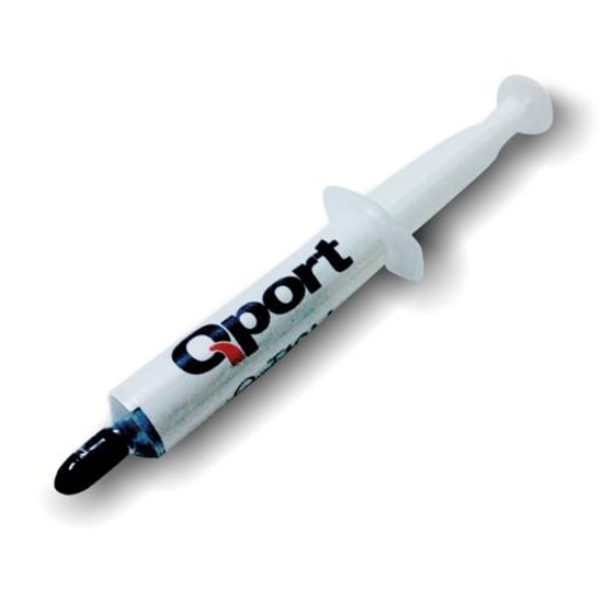 Qport Q-T55M 5gr Şırınga Formlu Termal Macun - 5W/m-K Isı İletkenliği, 2.7g/cm3 Yoğunluk, Gri Renk, Yalıtkan