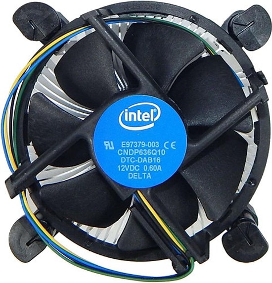 Intel E97379-003 Delta CPU Soğutucu - 92mm Fan, 65W TDP, 2500 RPM, LGA1150/1151/1155/1156/1200, 4Pin PWM, Alüminyum