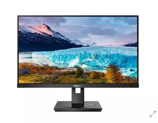 Philips 275S1AE/00 27" QHD 75Hz 4ms IPS Monitör - 2560x1440, HDMI, DP, DVI, Pivot, Hoparlör, Yükseklik Ayarı