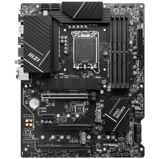 MSI PRO Z790-P WIFI Anakart: Intel LGA1700, DDR5 7000MHz, 4xM.2, PCIe Gen 5, USB 3.2, Wi-Fi 6E, 2.5G LAN, ATX