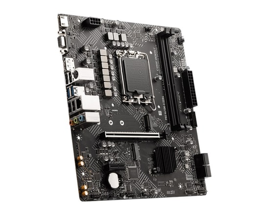 MSI PRO H610M-G DDR4 Anakart - LGA1700, DDR4 3200MHz, PCIe Gen 4.0, M.2, HDMI, DP, VGA, USB 3.2, 1G LAN, Micro ATX