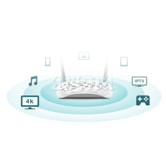 TP-Link TD-W9960 300Mbps VDSL/ADSL Modem Router - Yüksek Hızlı Wi-Fi, 2 Anten, 3 Fast Ethernet, 1 WAN/LAN Portu, RJ11