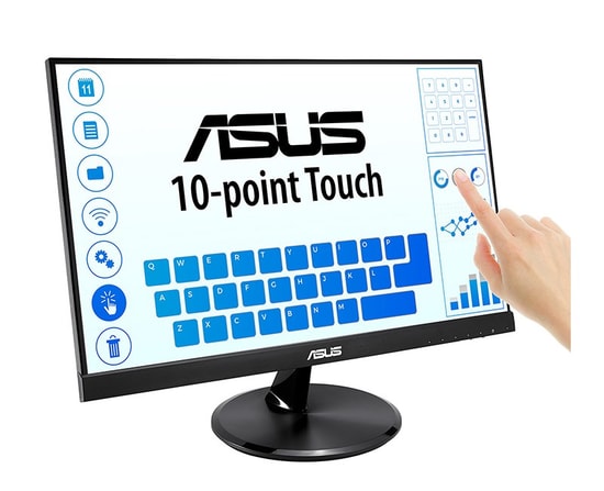 Asus VT229H 21.5" Full HD IPS Dokunmatik Monitör - 5ms, 60Hz, 1920X1080, 250nits, HDMI, VGA, Vesa, 3W Hoparlör, QuickFit