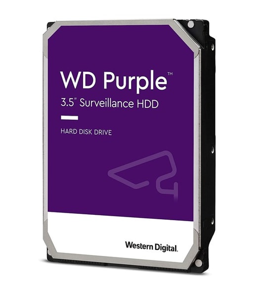WD Purple 2TB Güvenlik Diski (WD23PURZ) - 3.5" SATA 3 HDD, 5400RPM, 64MB Cache, 7/24 Kayıt, 3 Yıl Garantili