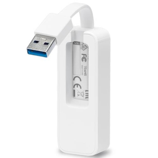 TP-LINK UE300 USB 3.0 Gigabit Ethernet Ağ Adaptörü: 10/100/1000Mbps, Ultra Hızlı ve Taşınabilir Ağ Çözümü (Beyaz)