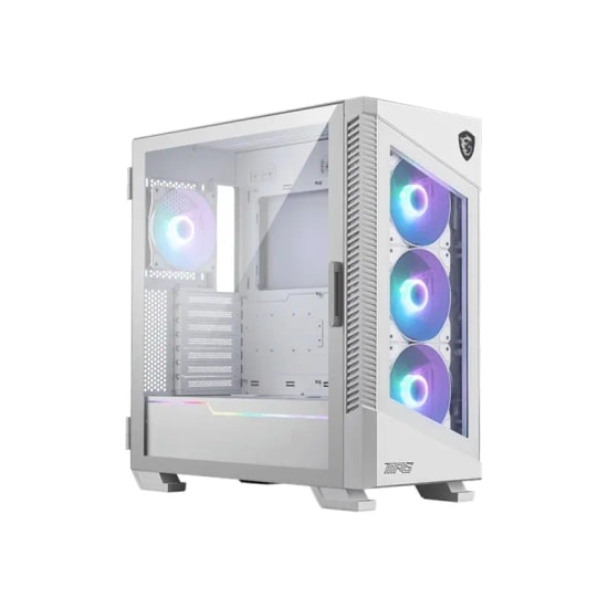 MSI MPG VELOX 100R Beyaz Beyaz E-ATX Mid Tower Gaming Kasa - 4x120mm ARGB, Temperli Cam, USB-C, Toz Filtresi