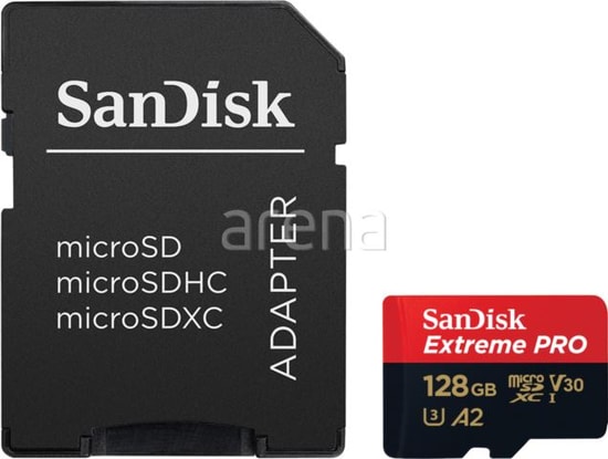 SanDisk Extreme Pro 128GB MicroSDXC UHS-I Hafıza Kartı (SDSQXCD-128G-GN6MA) - 200MB/s Okuma, 90MB/s Yazma, A2, V30