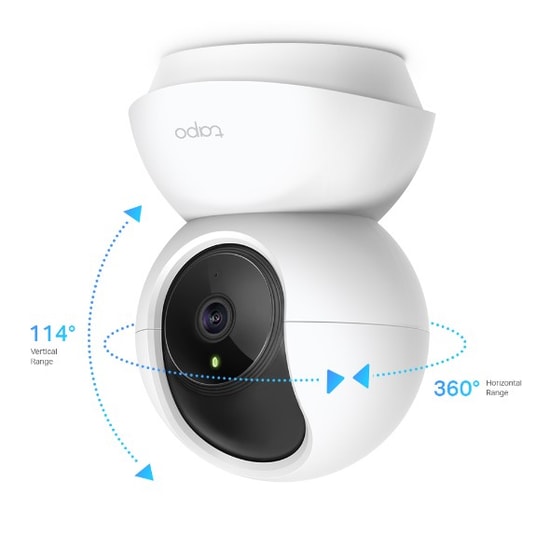 Tp-Link Tapo C200 2mp 4mm Lens 20 Metre Ir H264 Pan&Tilt Çift Yönlü Konuşma Ses Ve Işik Alarm Wi-Fi Bebek Kamer Ip Kamer
