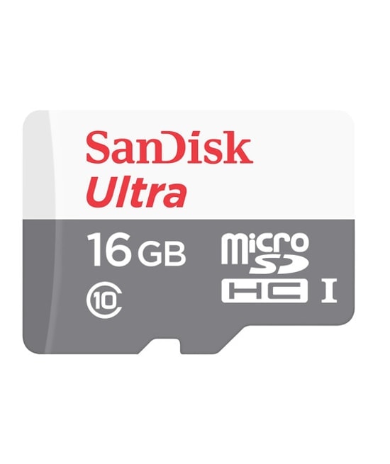 SanDisk Ultra 16GB MicroSDHC Hafıza Kartı (SDSQUNS-016G-GN3MN) - 80MB/s, Class 10, UHS-I, Su Geçirmez, Dayanıklı