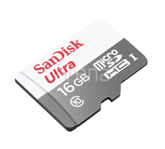 SanDisk Ultra 16GB MicroSDHC Hafıza Kartı (SDSQUNS-016G-GN3MN) - 80MB/s, Class 10, UHS-I, Su Geçirmez, Dayanıklı