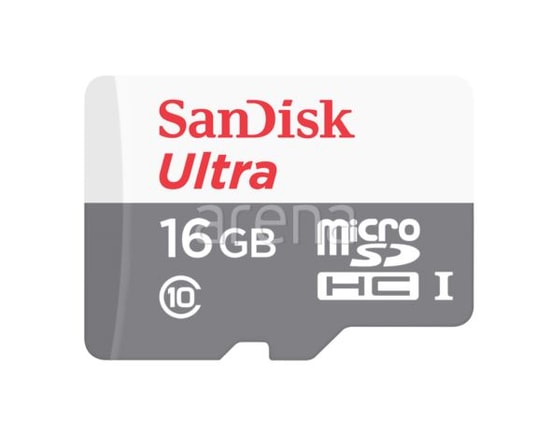 SanDisk Ultra 16GB MicroSDHC Hafıza Kartı (SDSQUNS-016G-GN3MN) - 80MB/s, Class 10, UHS-I, Su Geçirmez, Dayanıklı
