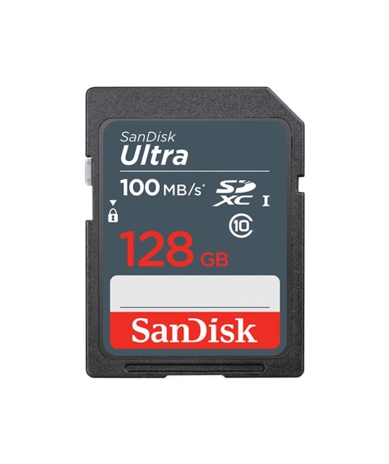 SanDisk Ultra 128GB SDXC Hafıza Kartı (SDSDUNR-128G-GN3IN) - Class 10, UHS-I, 100MB/s Okuma Hızı, 128 GB Kapasite