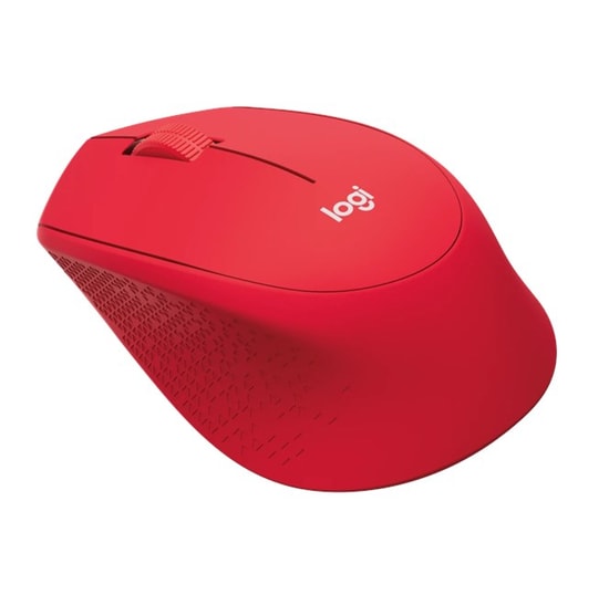 Logitech M330 Kırmızı Sessiz Kablosuz Mouse (910-004911) - 1000 DPI Optik Sensör, Ergonomik Tasarım, Uzun Pil Ömrü