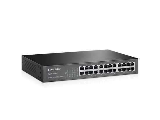 TP-Link TL-SF1024D 24 Port 10/100 Mbps Switch - Otomatik MDI/MDIX, Yeşil Teknoloji Ağ Çözümü