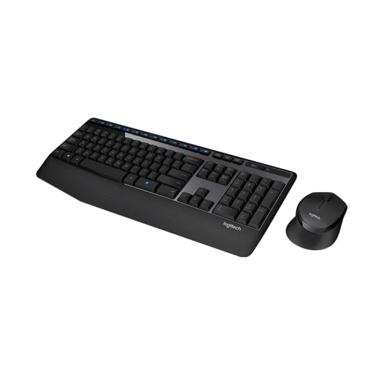 Logitech MK345 Siyah Kablosuz Klavye Mouse Seti (920-006514) - Türkçe Q Düzen, Bilek Destekli, 1000dpi, 10m Menzil