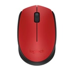 Logitech M171 Kırmızı Kablosuz Optik Mouse (910-004641) - USB Nano Alıcı, 1000DPI, Ergonomik Tasarım, 10 Metre Menzil