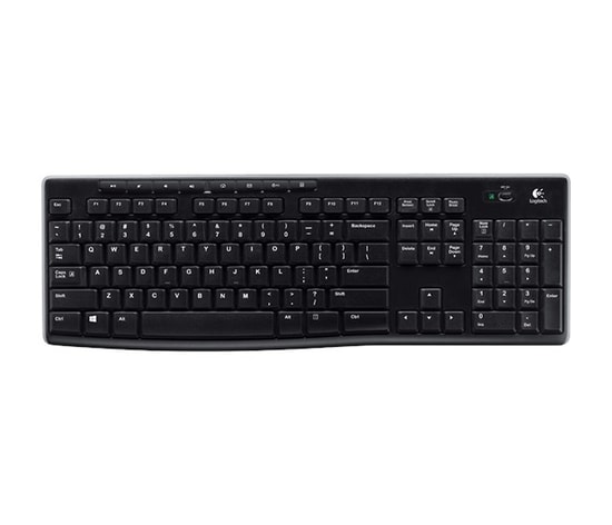 Logitech K270 Siyah Kablosuz Multimedya Türkçe Q Düzen Klavye (920-003761) - USB Alıcılı, Hızlı Erişim Tuşları