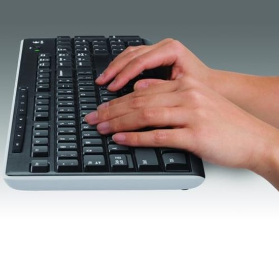 Logitech K270 Siyah Kablosuz Multimedya Türkçe Q Düzen Klavye (920-003761) - USB Alıcılı, Hızlı Erişim Tuşları