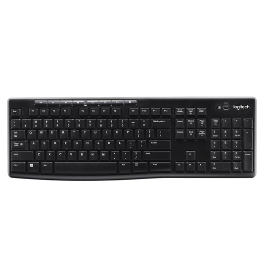 Logitech K270 Siyah Kablosuz Multimedya Türkçe Q Düzen Klavye (920-003761) - USB Alıcılı, Hızlı Erişim Tuşları
