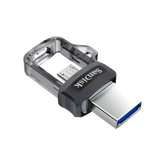 SanDisk Ultra Dual Drive m3.0 64GB USB 3.0 OTG Flash Bellek - SDDD3-064G-G46, Android Uyumlu, 150MB/s Hız