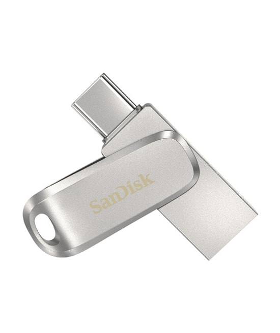 SanDisk Ultra Dual Drive Luxe SDDDC4-128G-G46 128GB USB Type-C Flash Bellek - 3.1 Gen 1, Metal Tasarım, 128 GB Kapasite