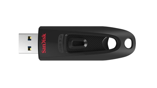 Sandisk Ultra SDCZ48-064G-U46 64GB USB 3.0 Flash Bellek - 100MB/s Okuma Hızı, Siyah, Sürgülü, Hızlı Veri Aktarımı, NAND