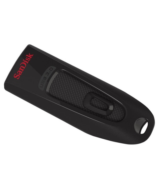 Sandisk Ultra SDCZ48-064G-U46 64GB USB 3.0 Flash Bellek - 100MB/s Okuma Hızı, Siyah, Sürgülü, Hızlı Veri Aktarımı, NAND