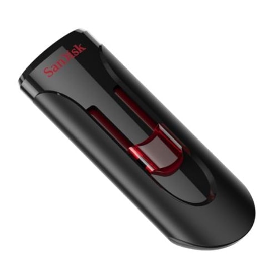 SanDisk Cruzer Glide 16GB USB 3.0 Flash Bellek (SDCZ600-016G-G35) - Siyah, Kızaklı Tasarım, Şifre Korumalı, NAND